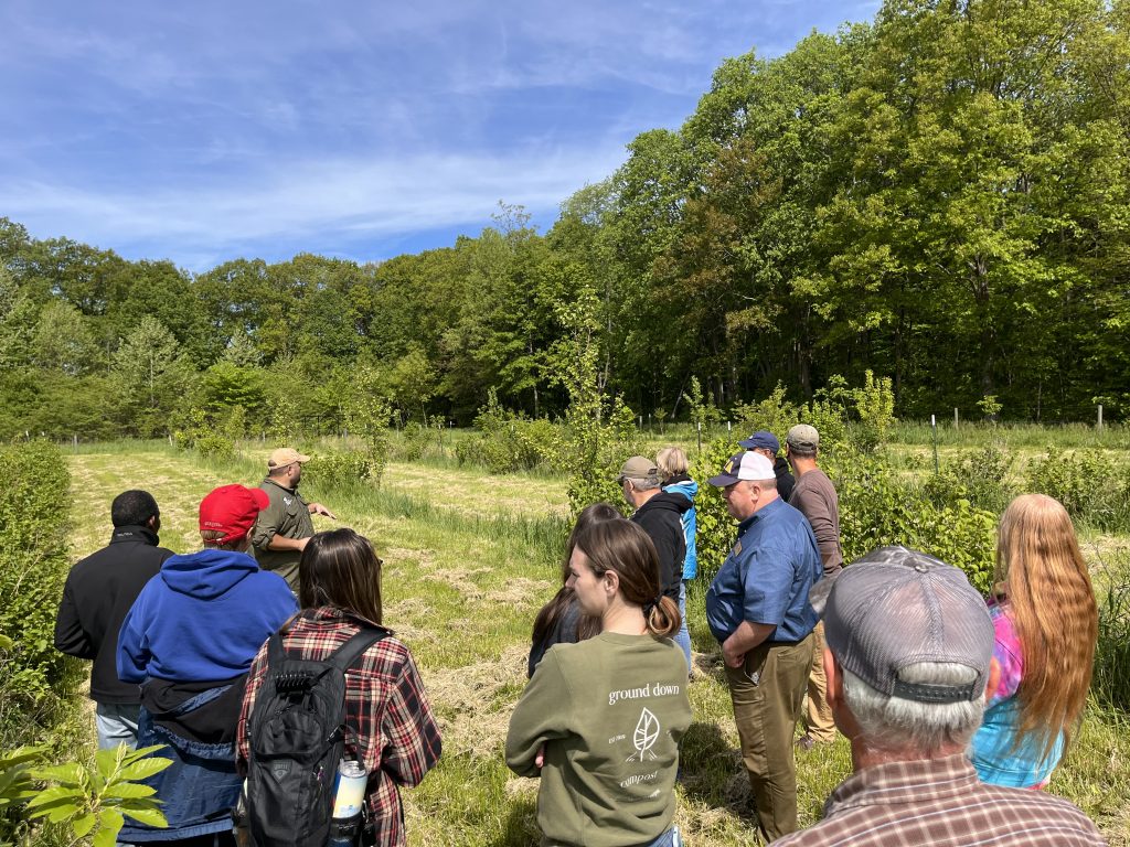 Allen County SWCD farm tour at Merry Lea Environmental Learning Center of Goshen College. Silviculture. Community Event in Northeast Indiana.